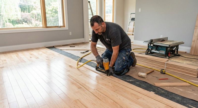 Hickory Floor Installation in Fort Worth, TX