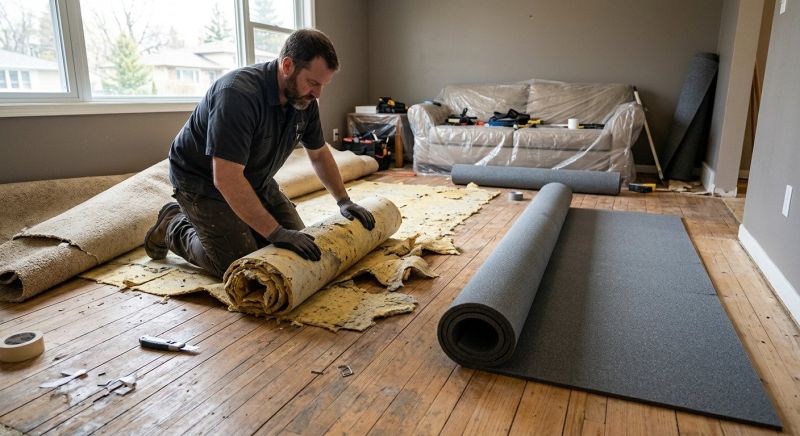 Carpet Underlay Replacement in Littleton, CO