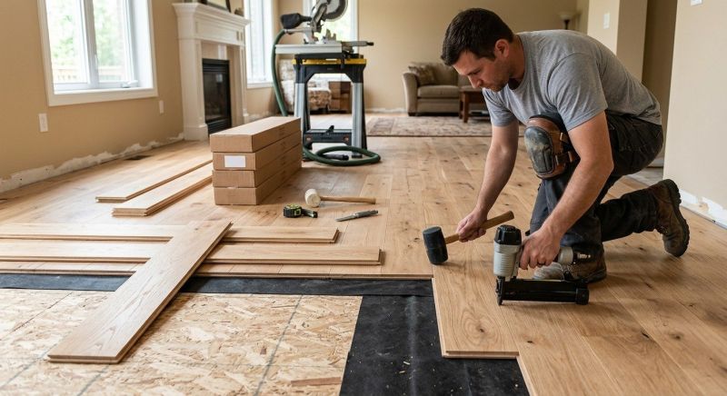 Oak Floor Installation in Austin, TX