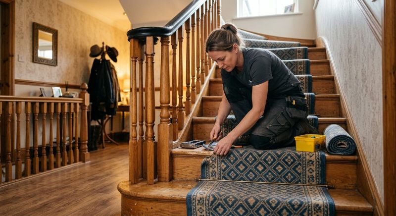 Stair Carpet Repair in Overland Park, KS